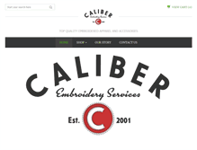 Tablet Screenshot of caliberembroidery.com